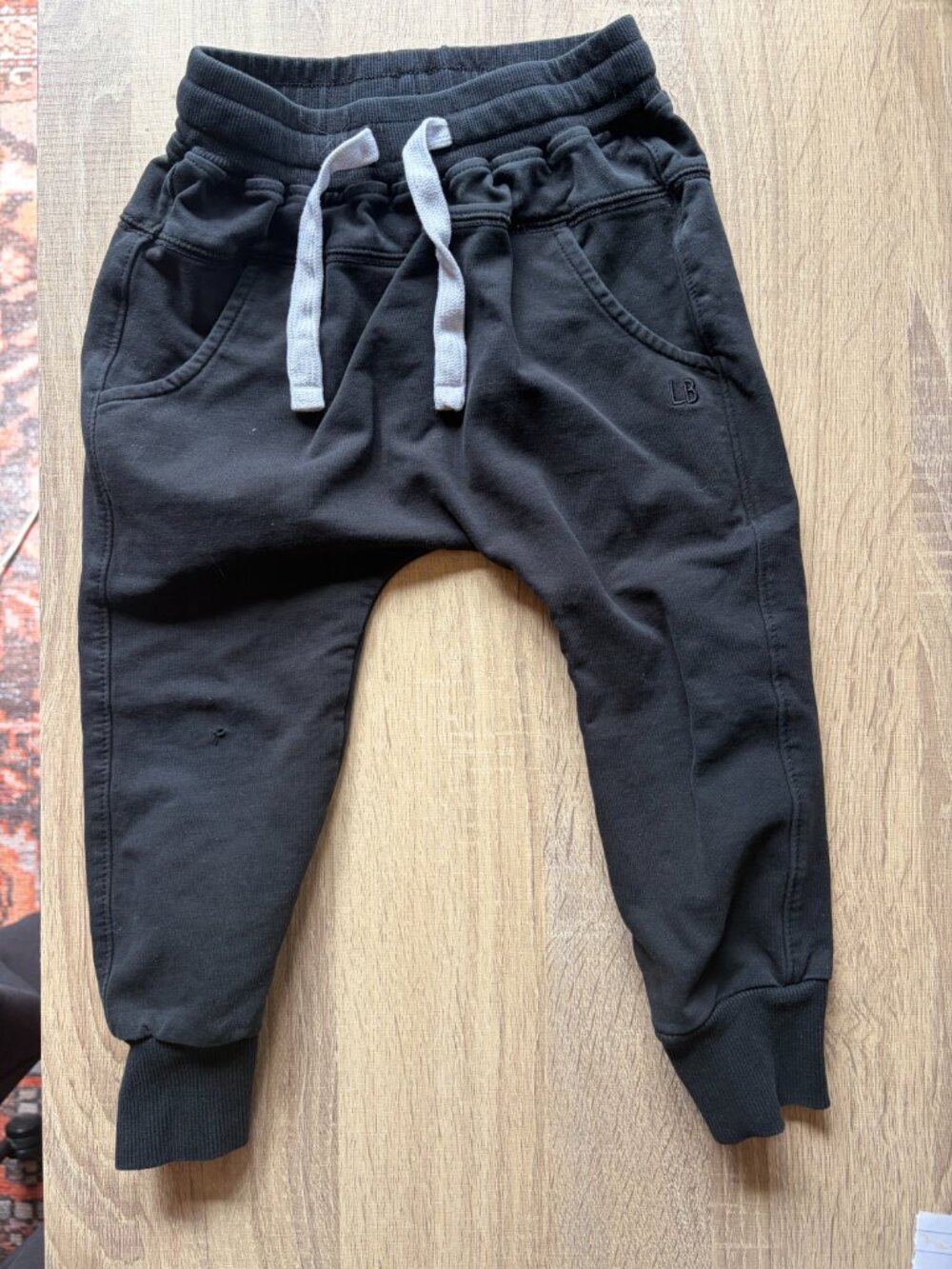 Black Joggers 3-4T